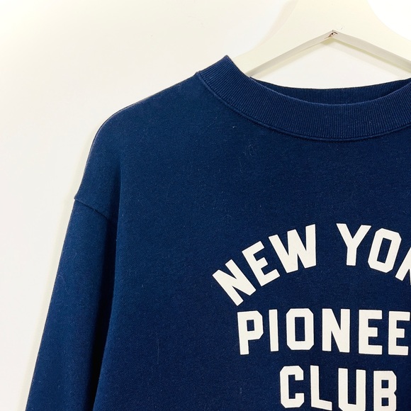 Gap Navy Blue Graphic Crewneck Sweatshirt - Picture 4 of 4